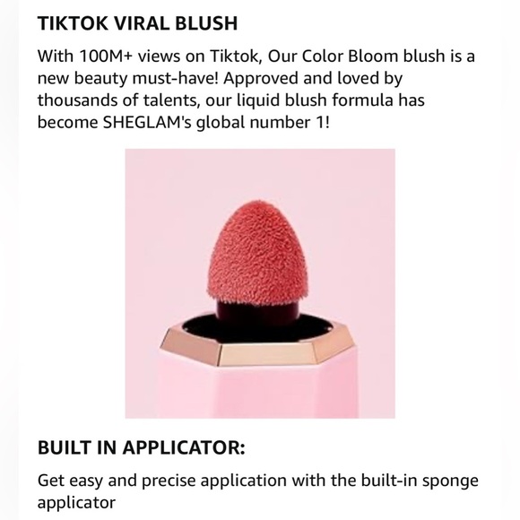 NEW! SHEGLAM COLOR BLOOM LIQUID BLUSH~ RISKY BUSINESS - Picture 5 of 15